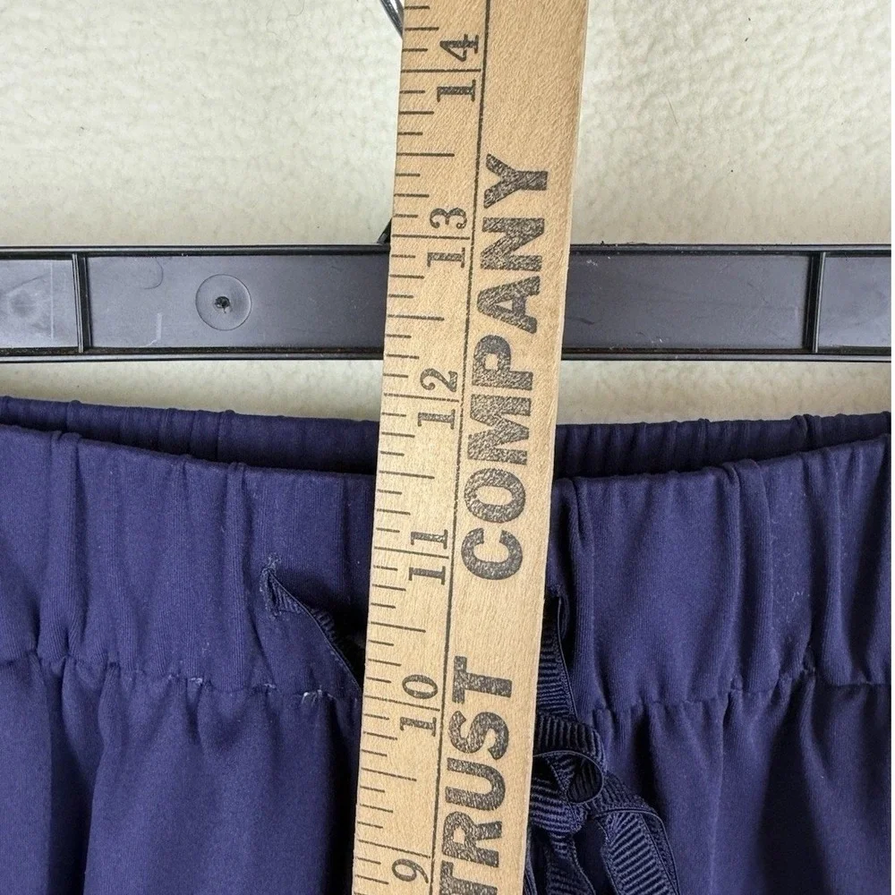 AJISAI Womens Navy Blue Jogger Pants Lightweight Activewear Stretch Size Medium